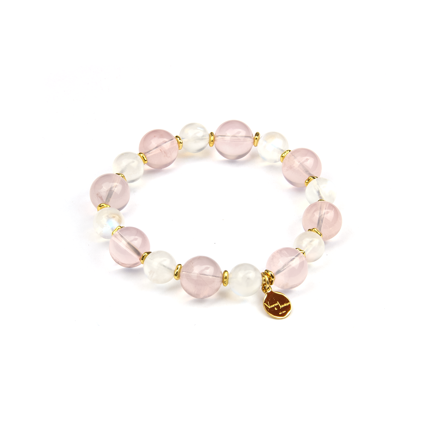 Moonstone & Rose Quartz Bracelet