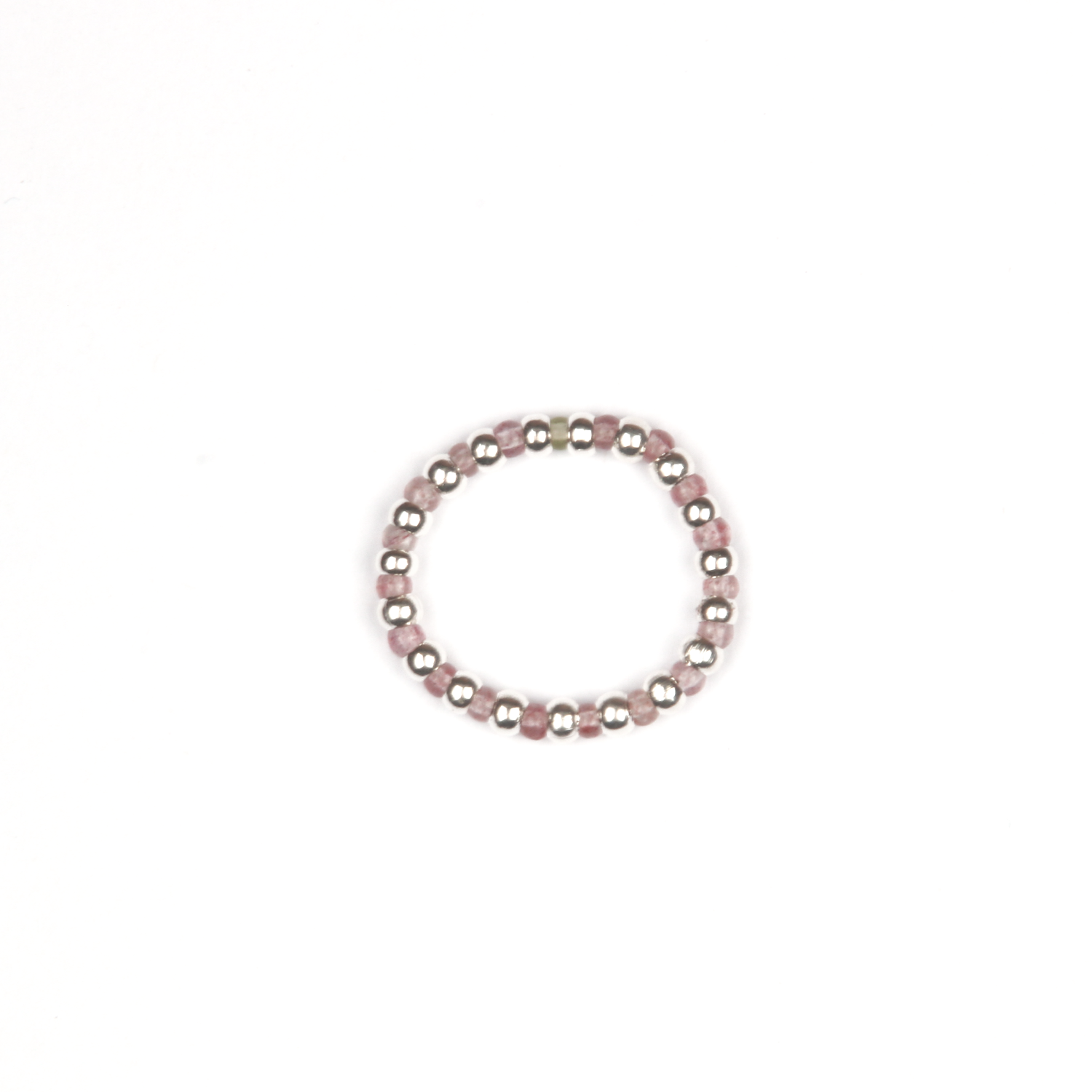 strawberry rose quartz crsytal bracelet with s925 silver accent love attraction crystal jewelry