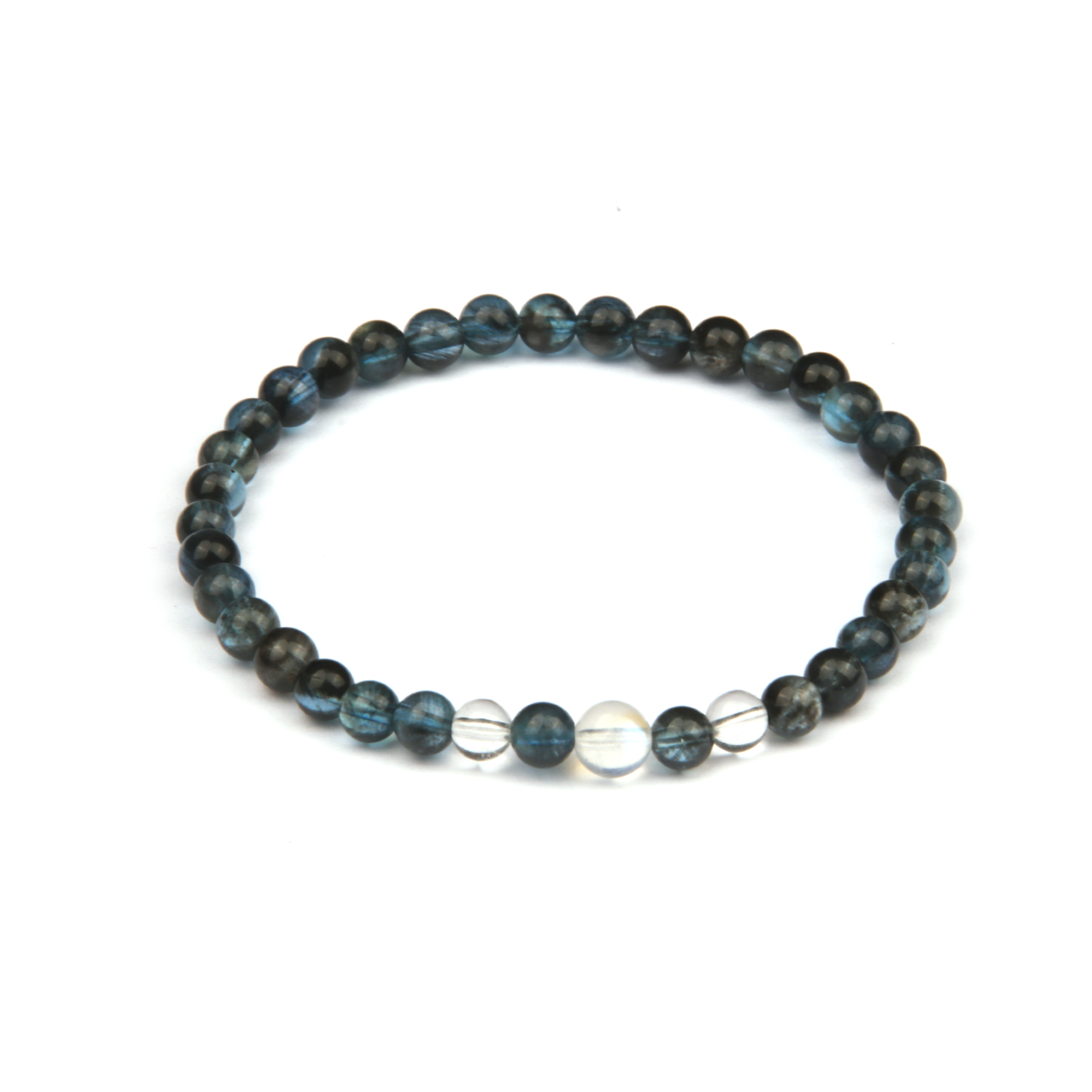 5mm aquamarine with 5mm clearquartz 6mm blue moonstone bracelet for women etherial crystal bracelet natural high quality aquamarine jewellry