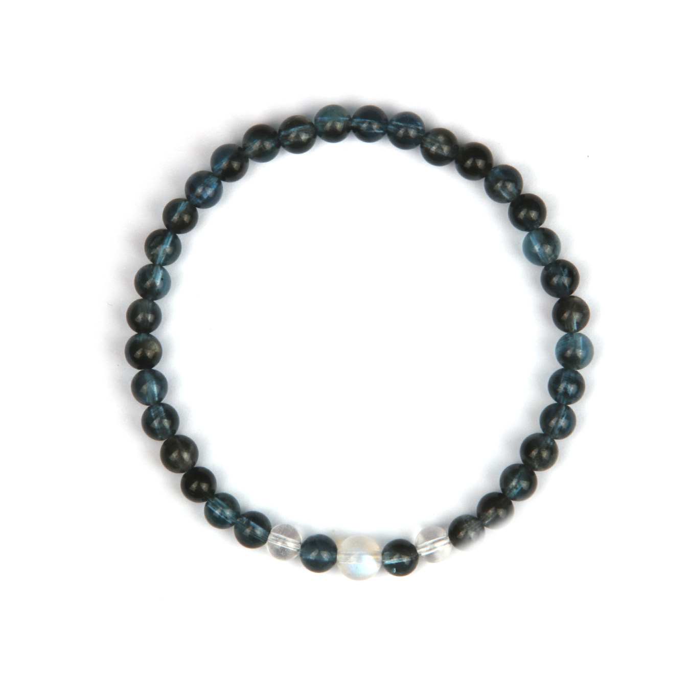 5mm aquamarine with 5mm clearquartz 6mm blue moonstone bracelet for women etherial crystal bracelet natural high quality aquamarine jewellry