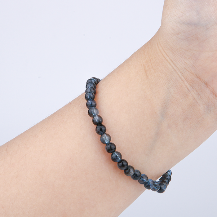 5mm aquamarine with 5mm clearquartz 6mm blue moonstone bracelet for women etherial crystal bracelet natural high quality aquamarine jewellry