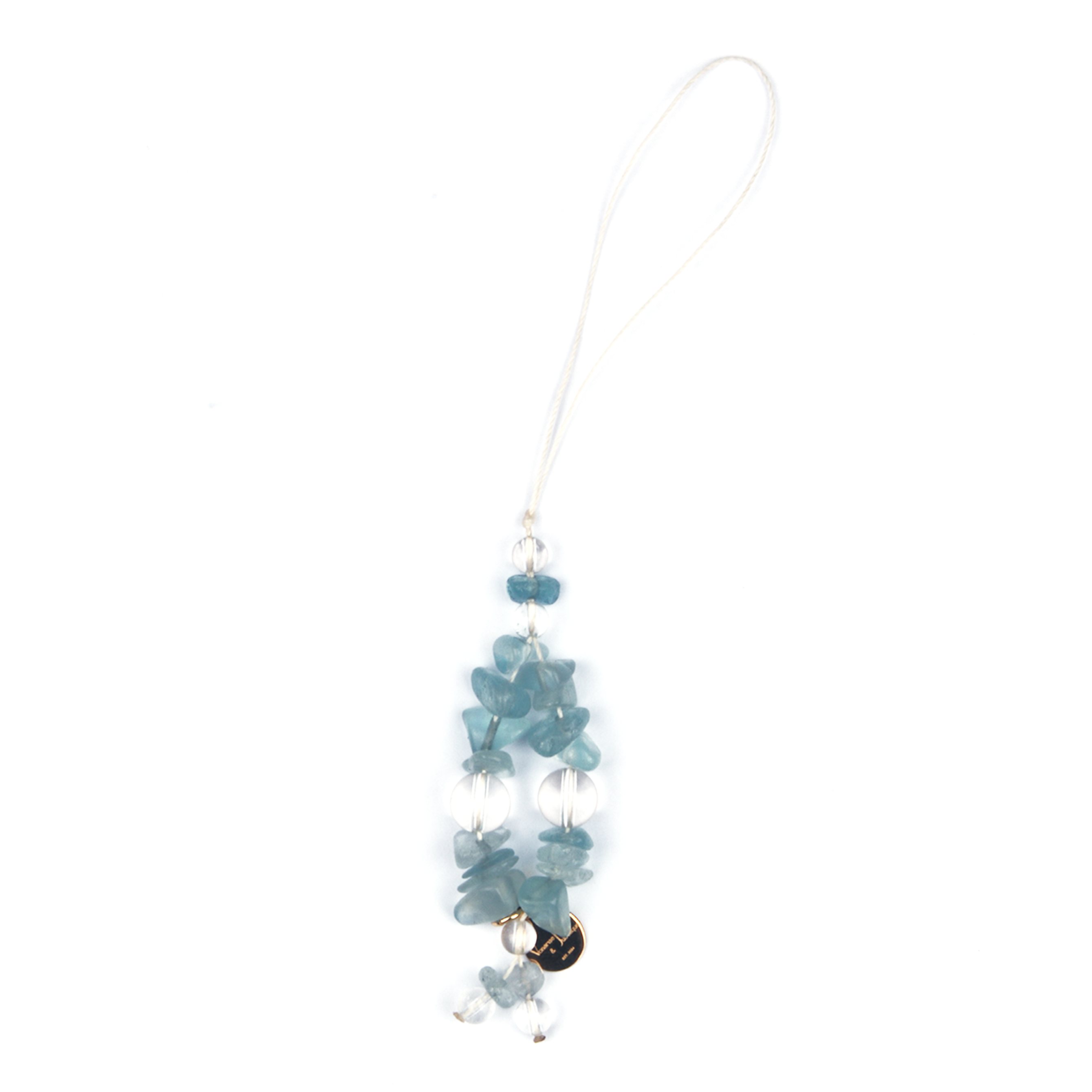 Aquamarine & Clear Quartz Ocean Clarity Charm Strap