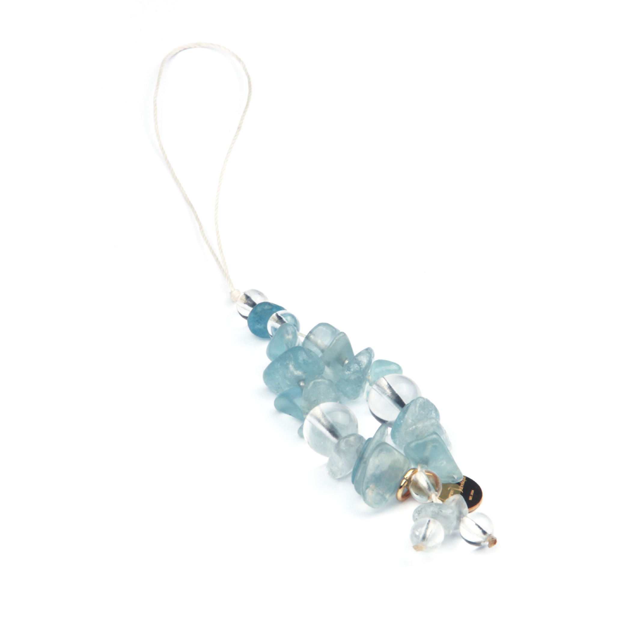 Aquamarine & Clear Quartz Ocean Clarity Charm Strap