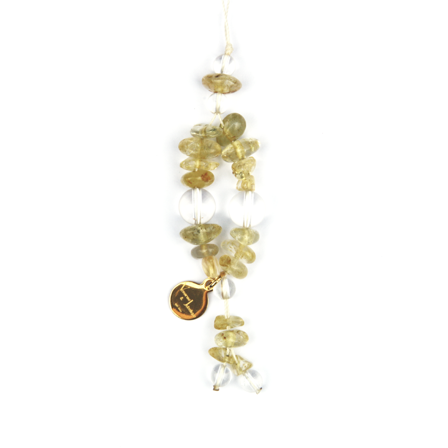 Citrine & Clear Quartz Golden Clarity Charm strap