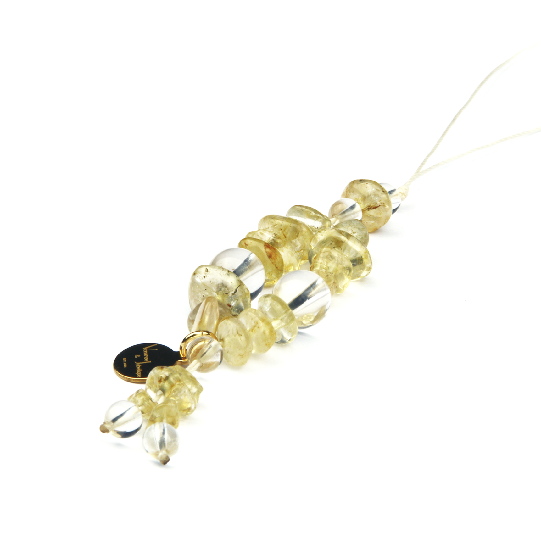 Citrine & Clear Quartz Golden Clarity Charm strap