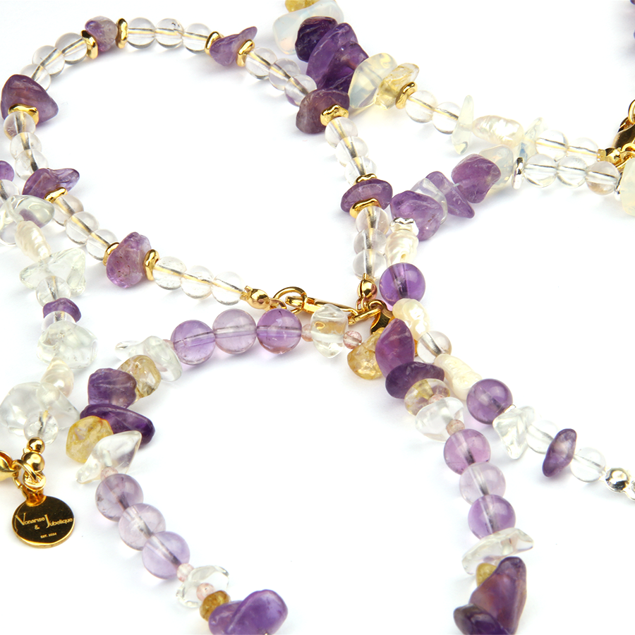 Mystical amethyst bracelet from the healing energy collection, designed for peace and spiritual balance