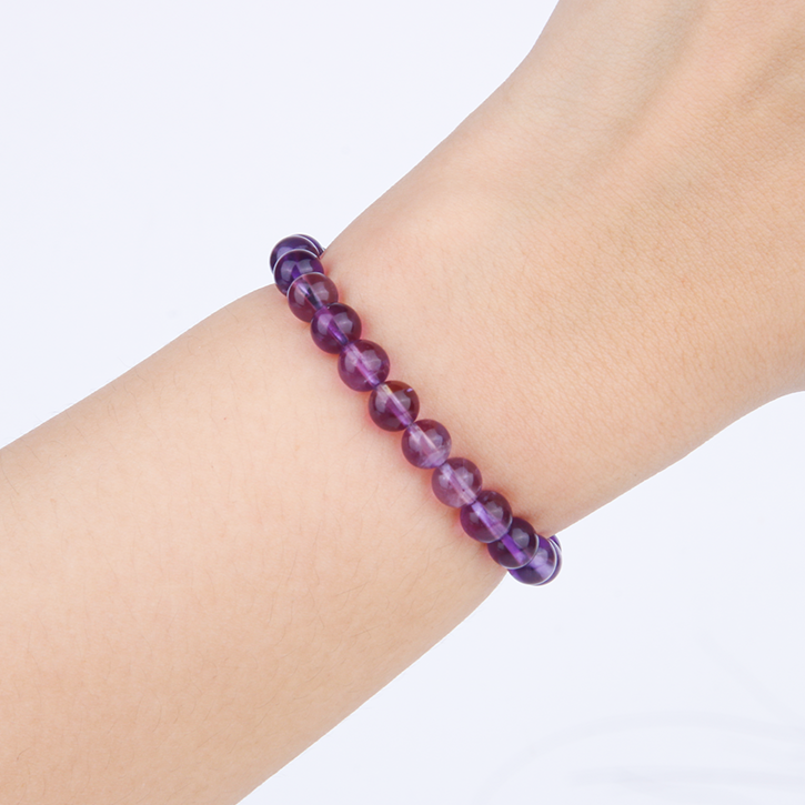 uruguay amethyst crystal bracelet for calm and emotional balance
