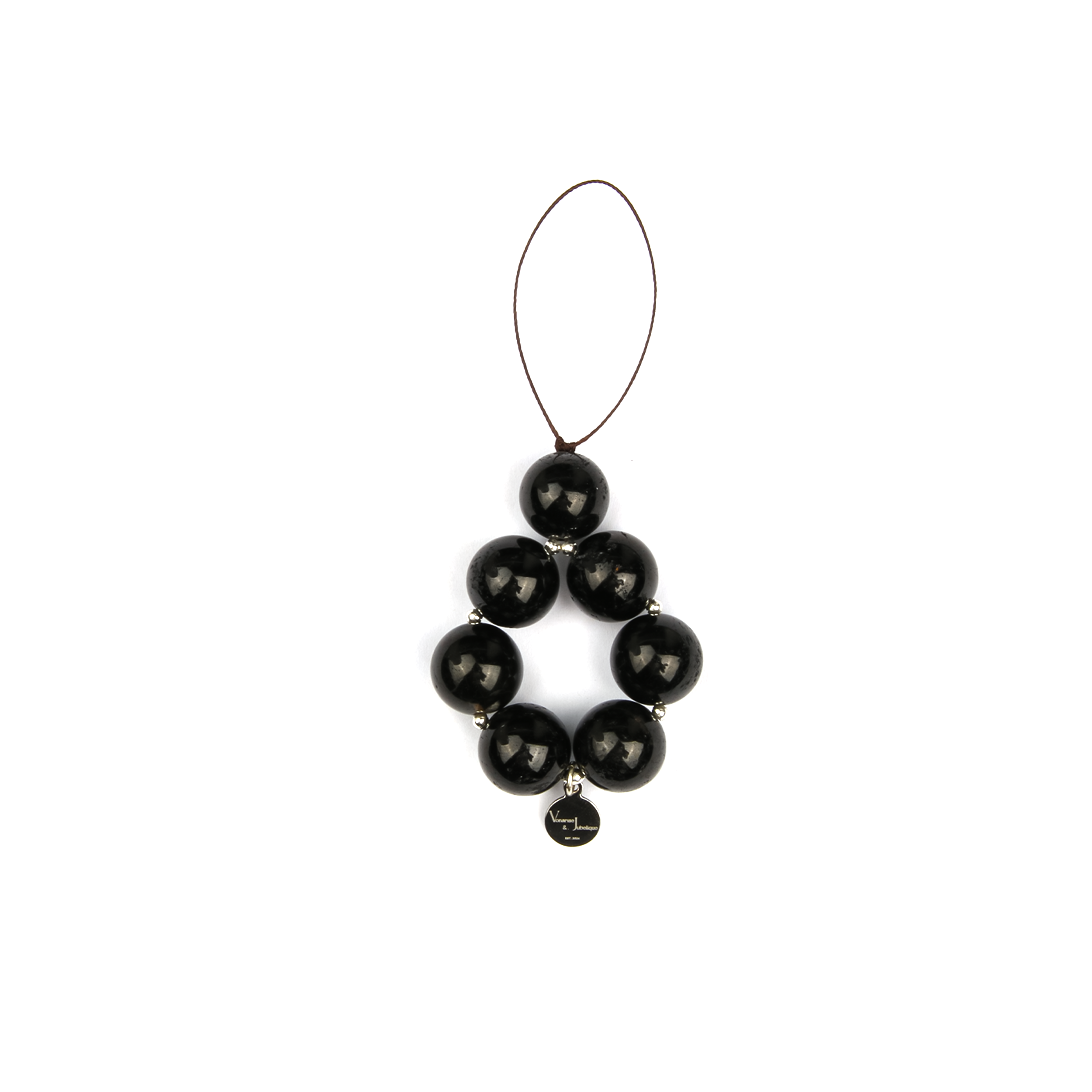 7 Black Tourmaline Charmstrap