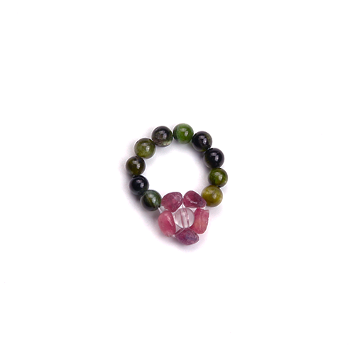 green tourmaline flower ring