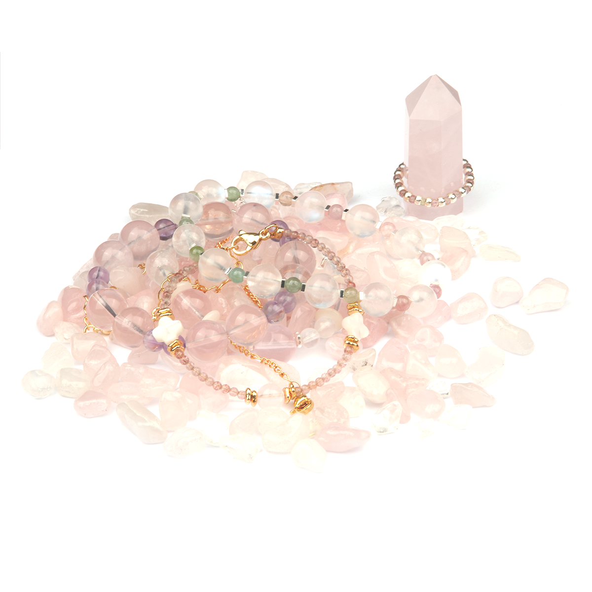 Rose Quartz + Moonstone Energy: Awaken Love, Intuition, and Divine Feminine Power