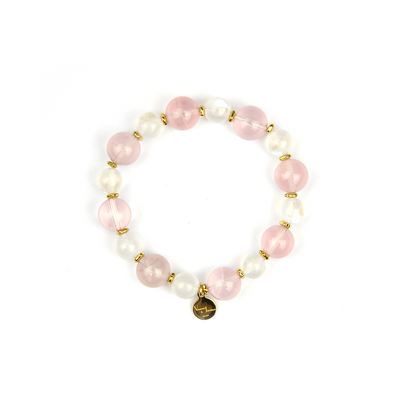 Moonstone & Rose Quartz Bracelet