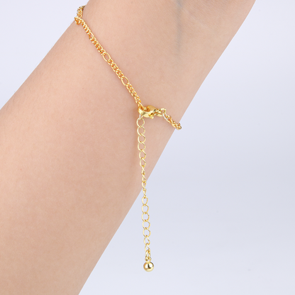 blue moonstone with 18k gold chain and stainless steel minimalist crystal bracelet for fashion outfit and feminine energy crystal jewelry