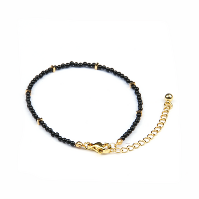black agate minimalist crystal bracelet for fashion outfit crystal bracelet