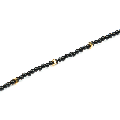 black agate minimalist crystal bracelet for fashion outfit crystal bracelet