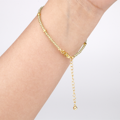 agate, garnet, strawberry rose quartz, peridot with 18k gold accent minimalist crystal bracelet for fashion outfit grounding energy and growth feminine energy crystal jewelry