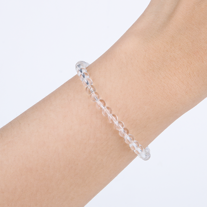 clear quartz crystal bracelet for calm and serenity