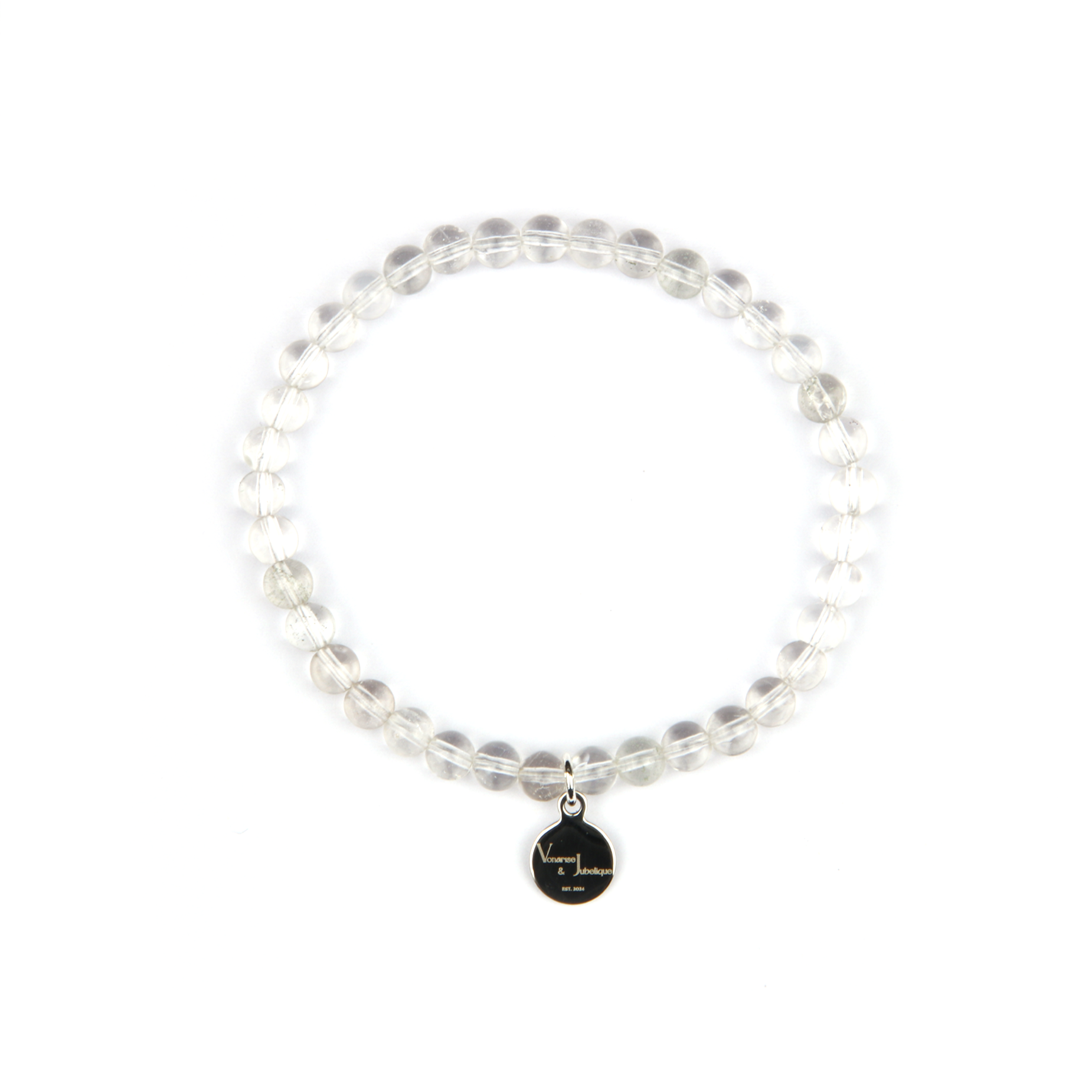clear quartz crystal bracelet for calm and serenity
