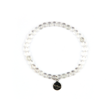 clear quartz crystal bracelet for calm and serenity