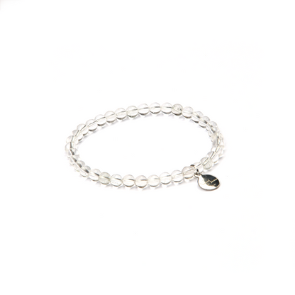 clear quartz crystal bracelet for calm and serenity