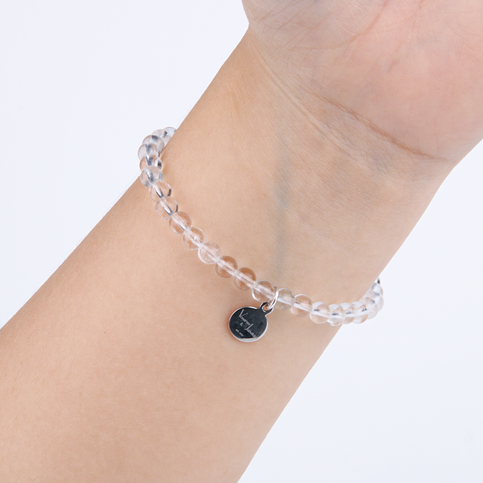 clear quartz crystal bracelet for calm and serenity