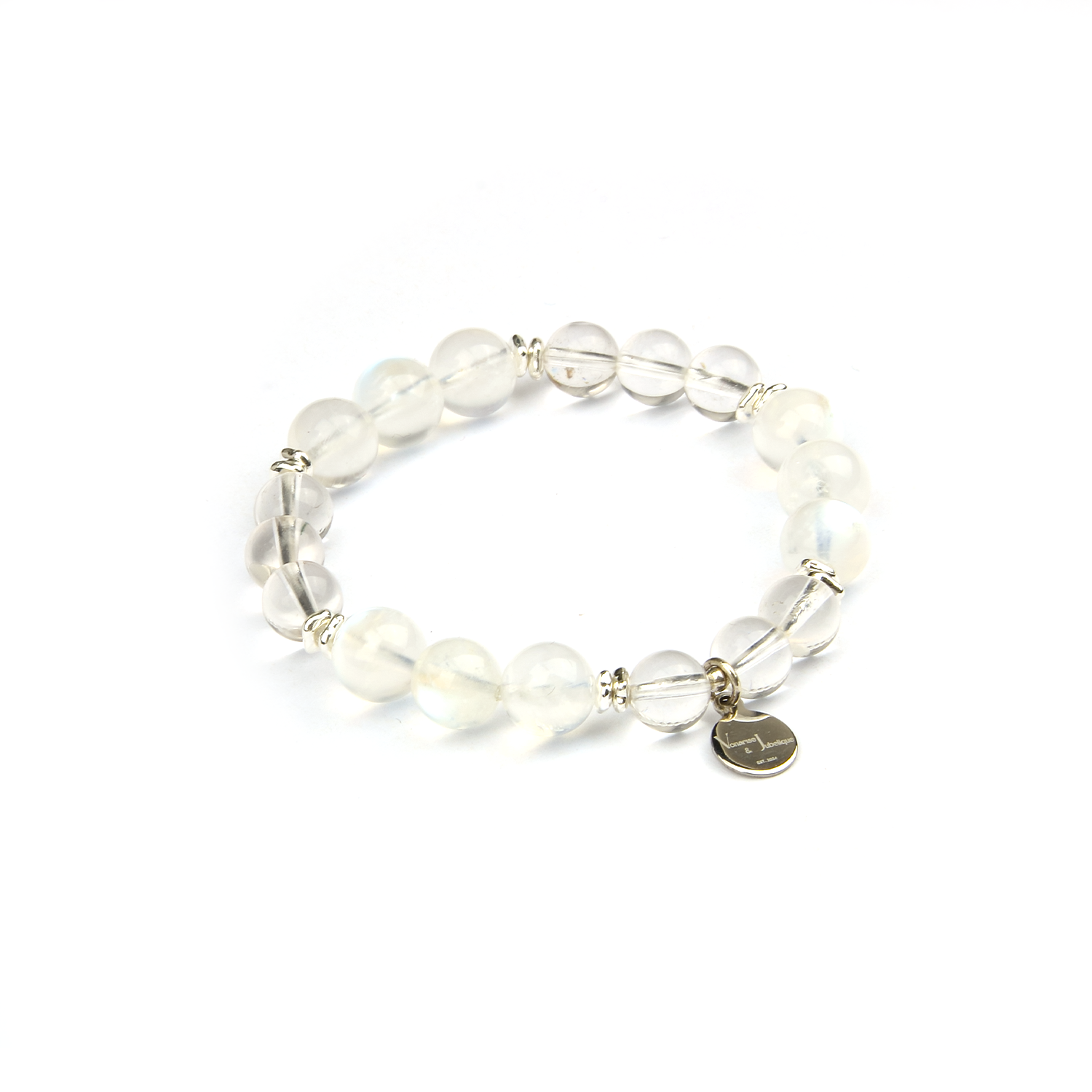 Moonstone & Clear Quartz Bracelet