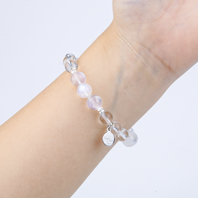 Moonstone & Clear Quartz Bracelet