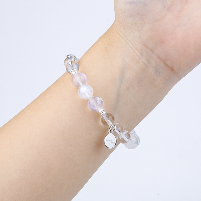 Moonstone & Clear Quartz Bracelet