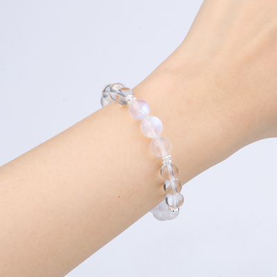 Moonstone & Clear Quartz Bracelet