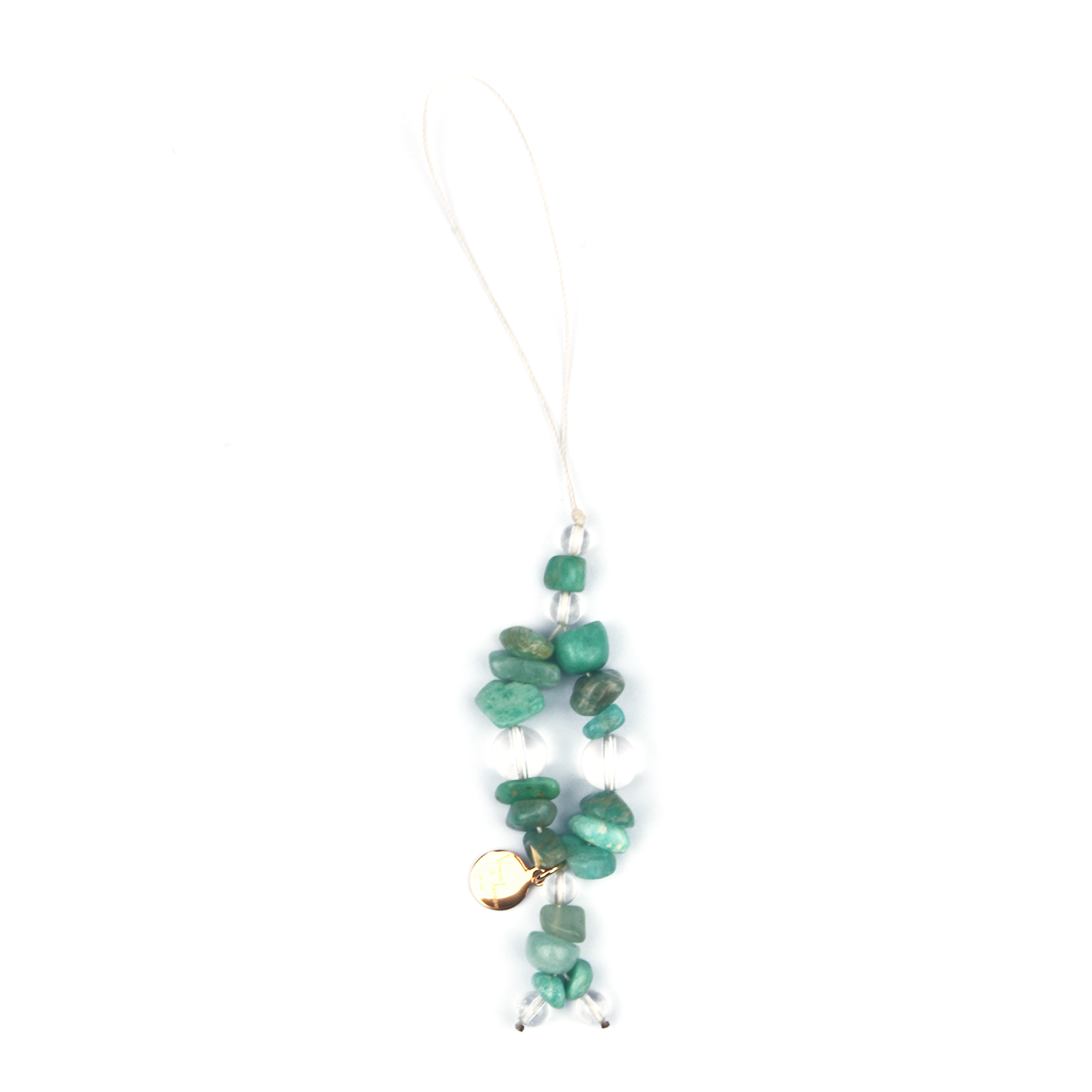 Amazonite & Clear Quartz Calm Focus Charm Strap