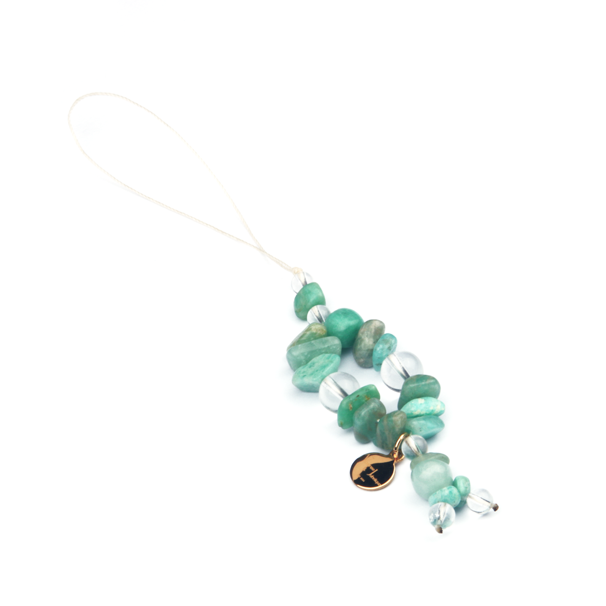 Amazonite & Clear Quartz Calm Focus Charm Strap