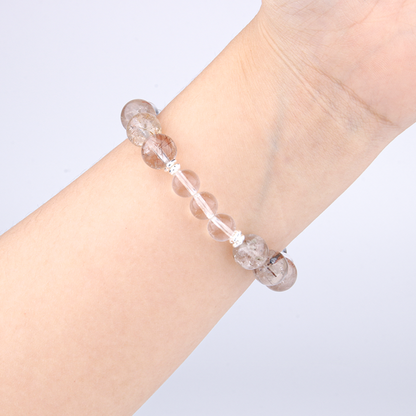 Rutilated Quartz & Clear Quartz Bracelet