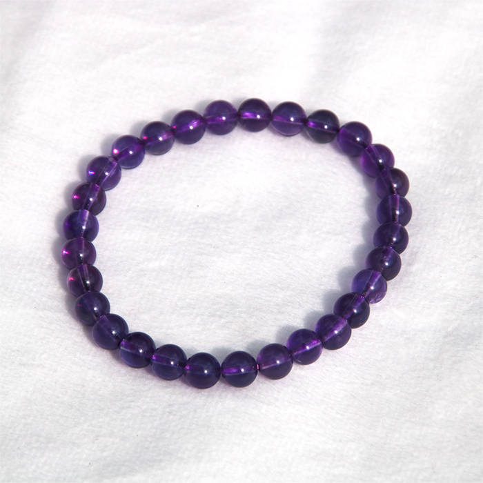 natural amethyst bracelet under the sun