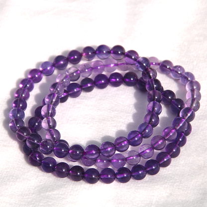 natural amethyst bracelet under the sun