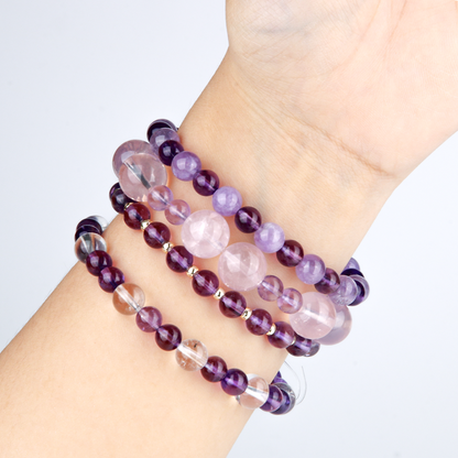 amethyst crystal bracelet for relieve stress and anxiety crystal jewelry