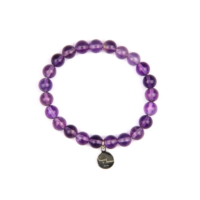 uruguay amethyst crystal bracelet for calm and emotional balance