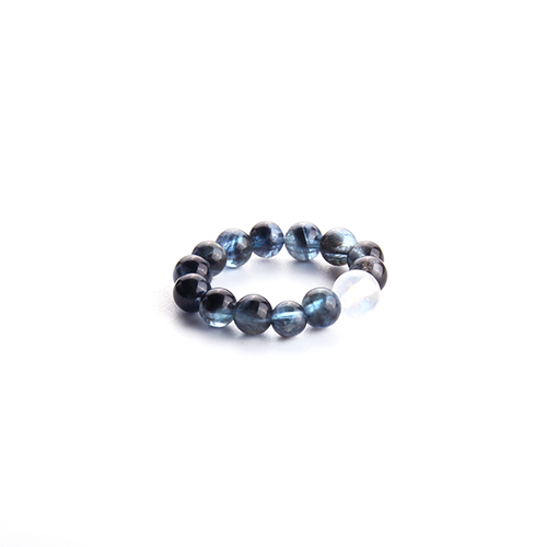 Aquamarine & Blue Moonstone Beaded Ring
