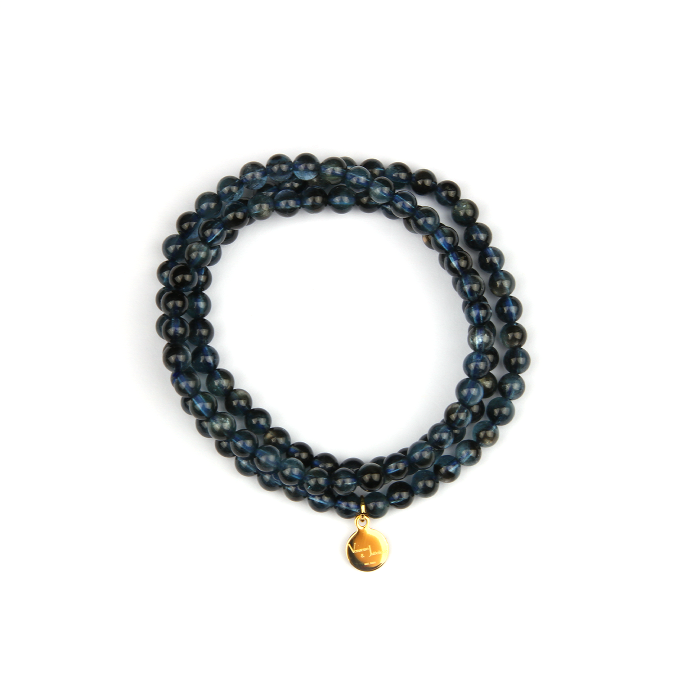 aquamarine crystal bracelet in three circle for ocean energy 