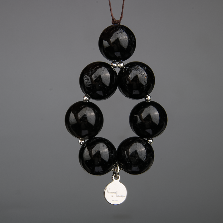 7 Black Tourmaline Charmstrap
