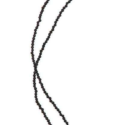 Black Agate & Heart Protection Necklace