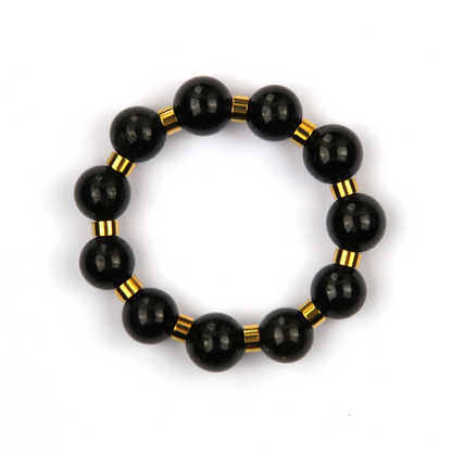 Black Tourmaline Protection Shield Bracelet