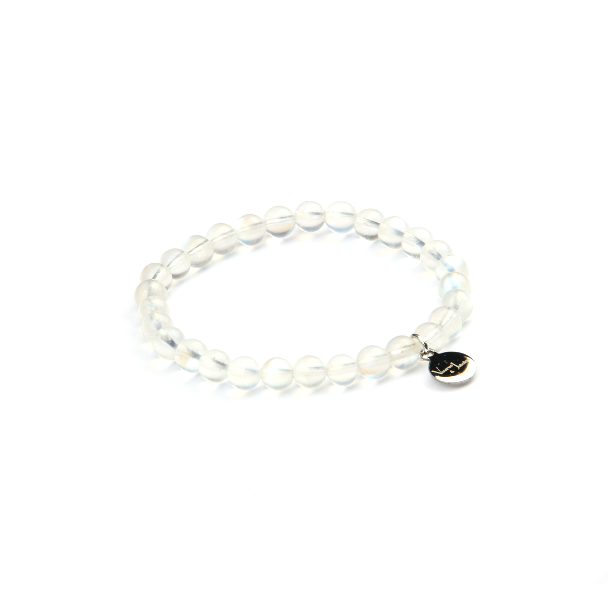4mm blue moonstone crystal bracelet dainty crystal bracelet for women feminine energy 