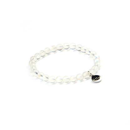 4mm blue moonstone crystal bracelet dainty crystal bracelet for women feminine energy 