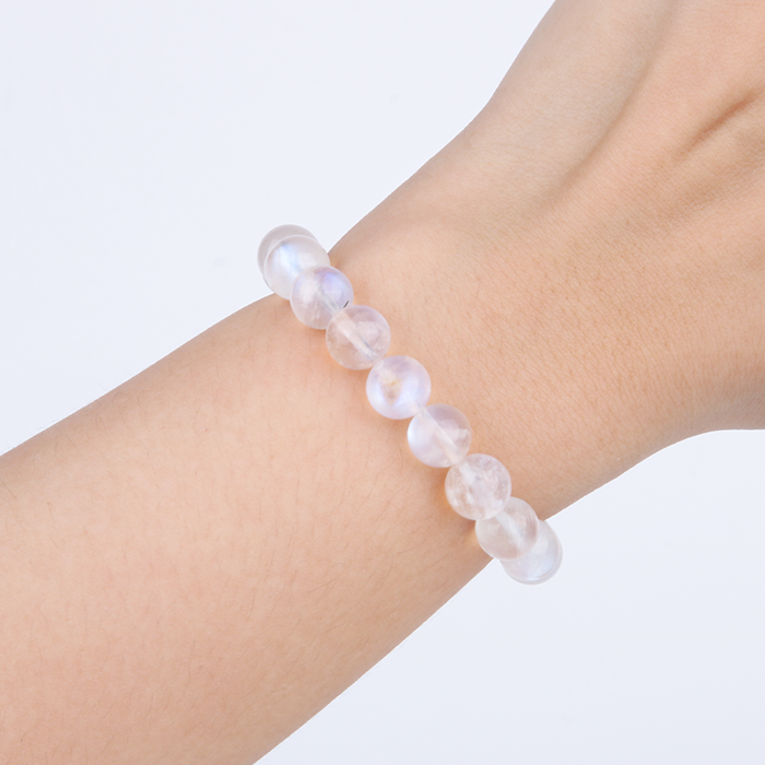 blue moonstone crystal bracelet for women feminine energy and calm
