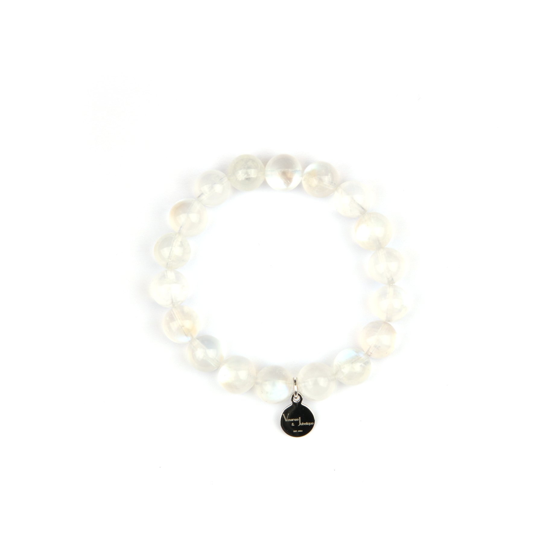 blue moonstone crystal bracelet for women feminine energy and calm