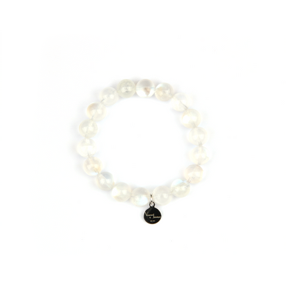 blue moonstone crystal bracelet for women feminine energy and calm