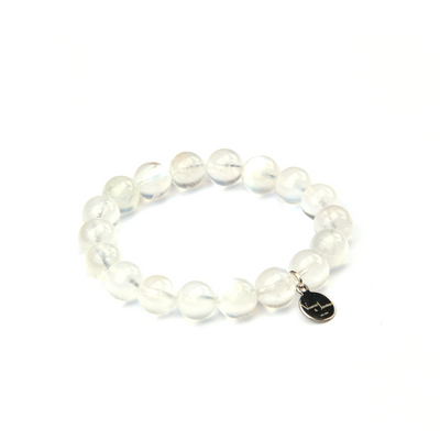blue moonstone crystal bracelet for women feminine energy and calm