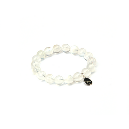 blue moonstone crystal bracelet for women feminine energy and calm