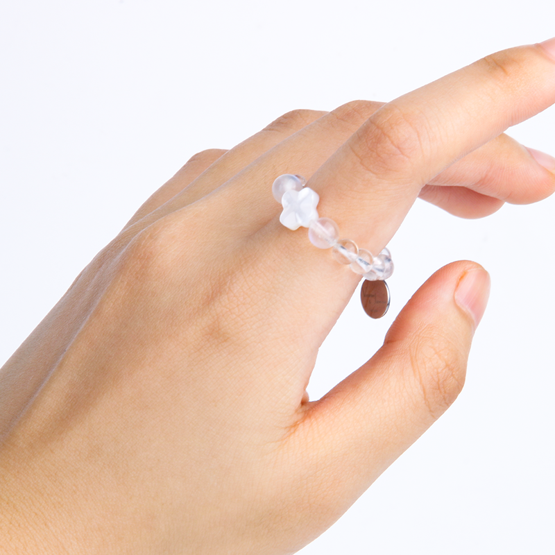 blue moonstone jewelry with clear quartz and mother of pearl crystal jewelry for everyday wear 