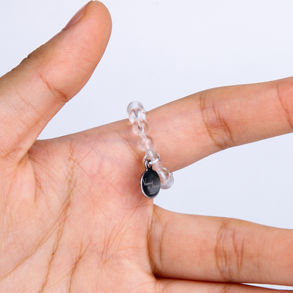 natural moonstone with clear quartz jewelry for everyday wear