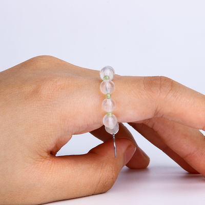 blue moonstone with peridot crystal jewelry